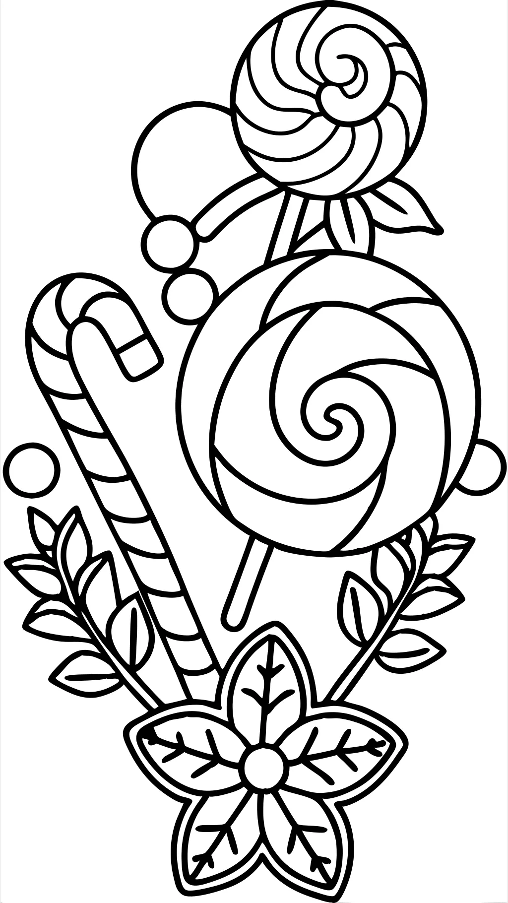 peppermint coloring page